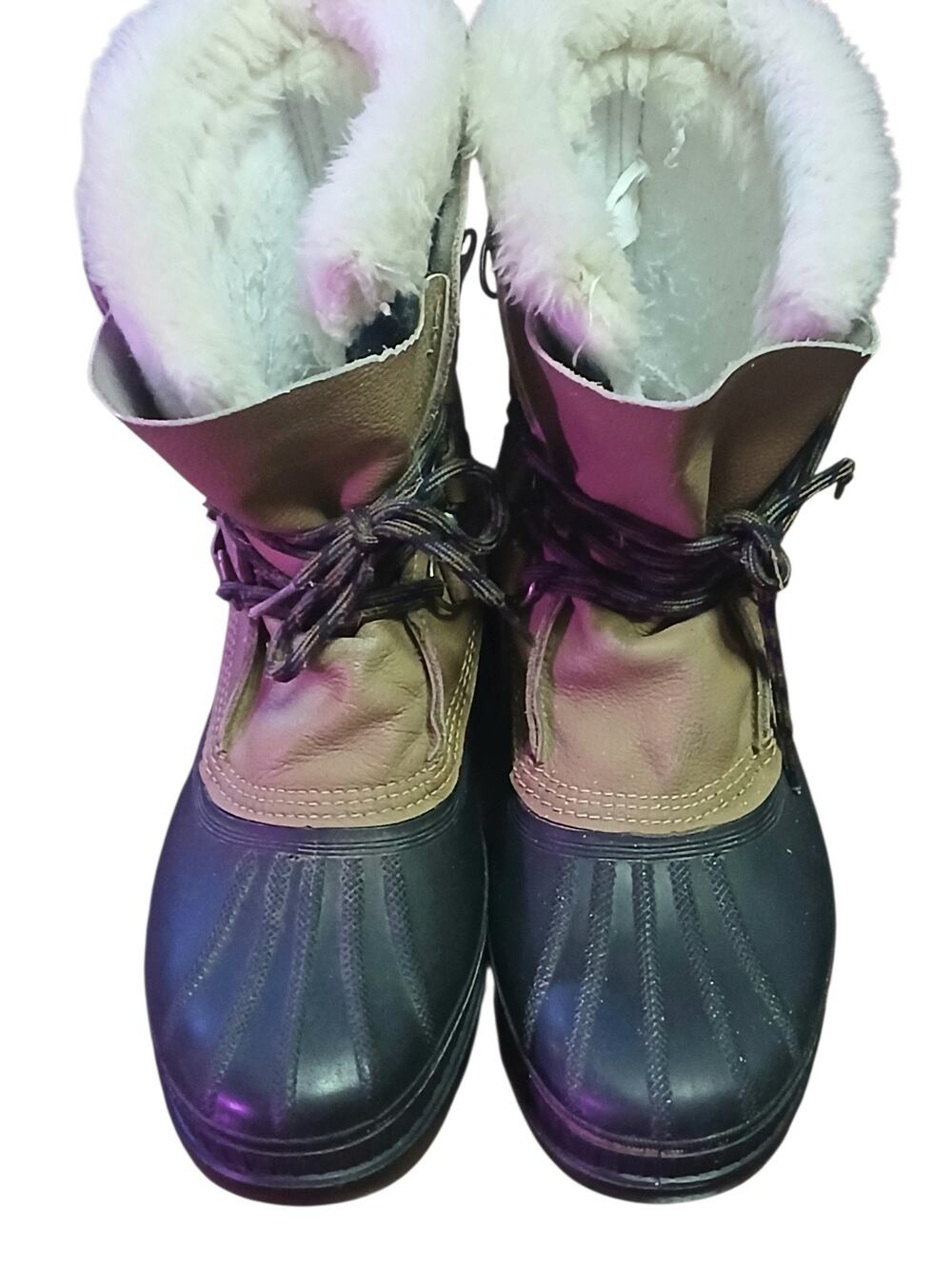 Sorrel Women's Snow Tracker Rubber Boots Fleece Lining Size 9